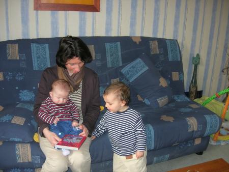 Avec Tata Valérie et mon cousin Victor